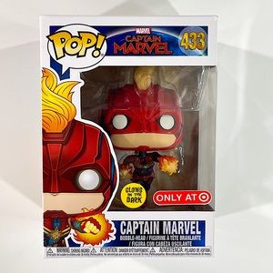 Marvel Captain Marvel #433 Glow Funko Pop! Target Exclusive